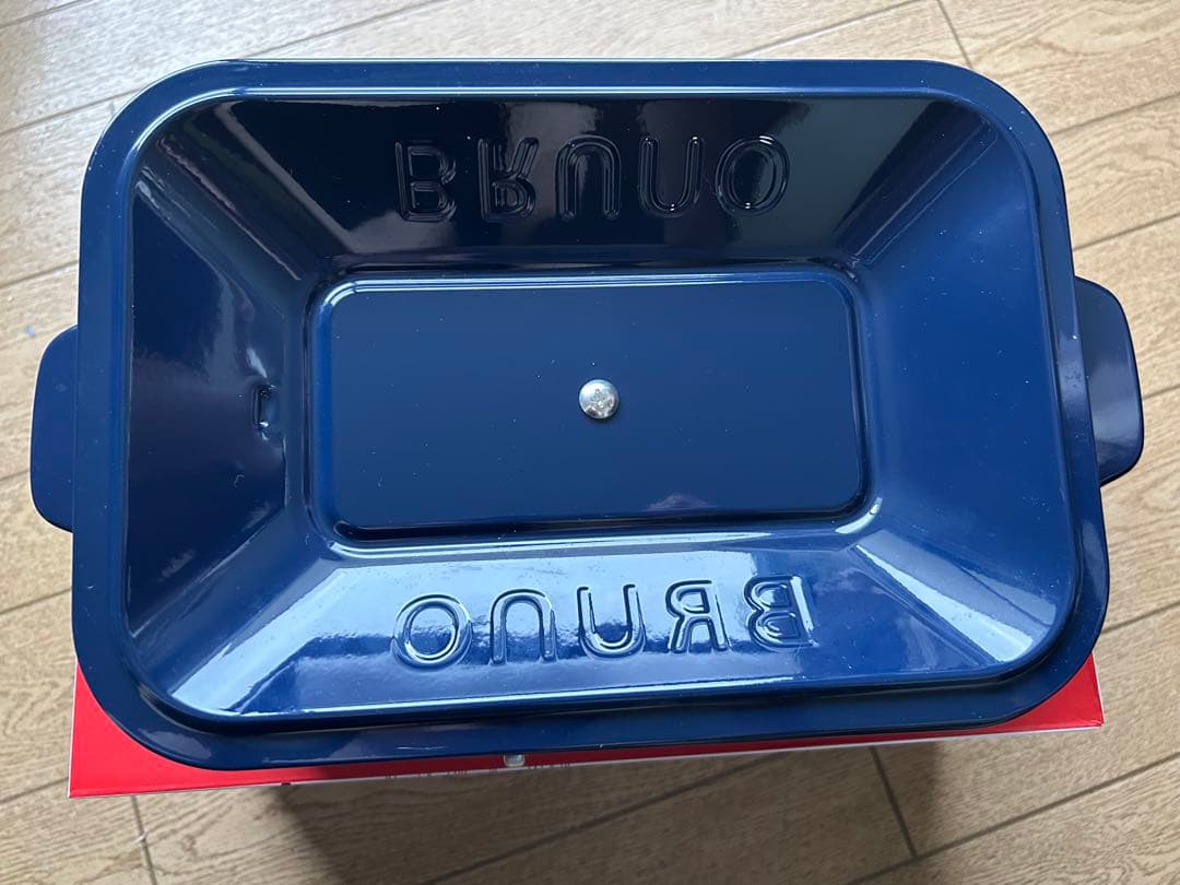 BRUNO ホットプレート ネイビー　深鍋付き
