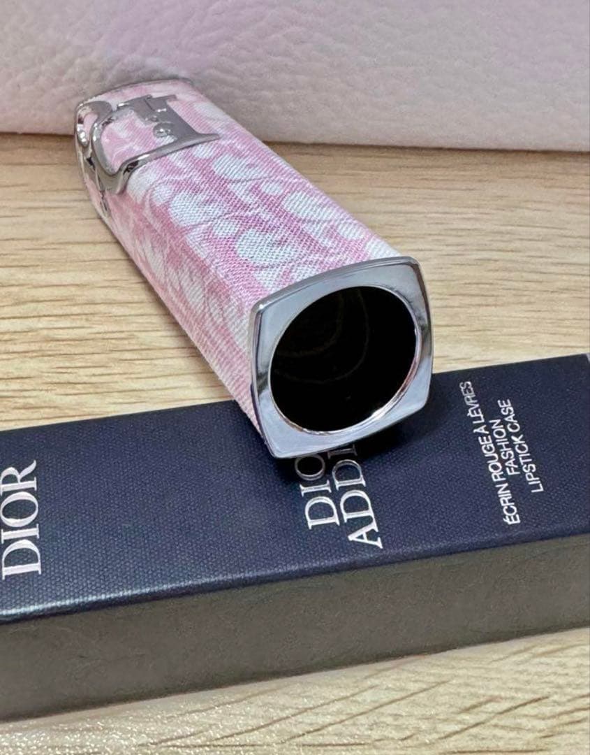 Dior リップケース　ピンクオブリーク
