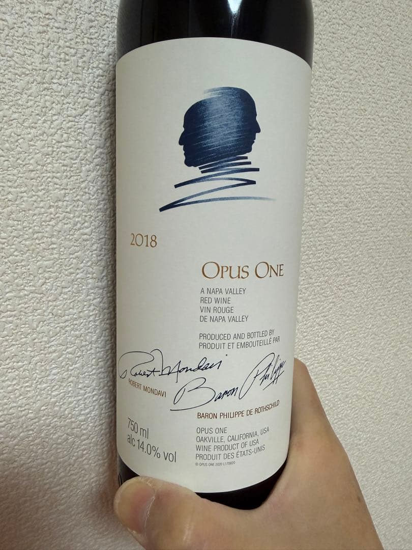 新品未開封 オーパスワン Opus One 2018年 赤ワイン 750ml