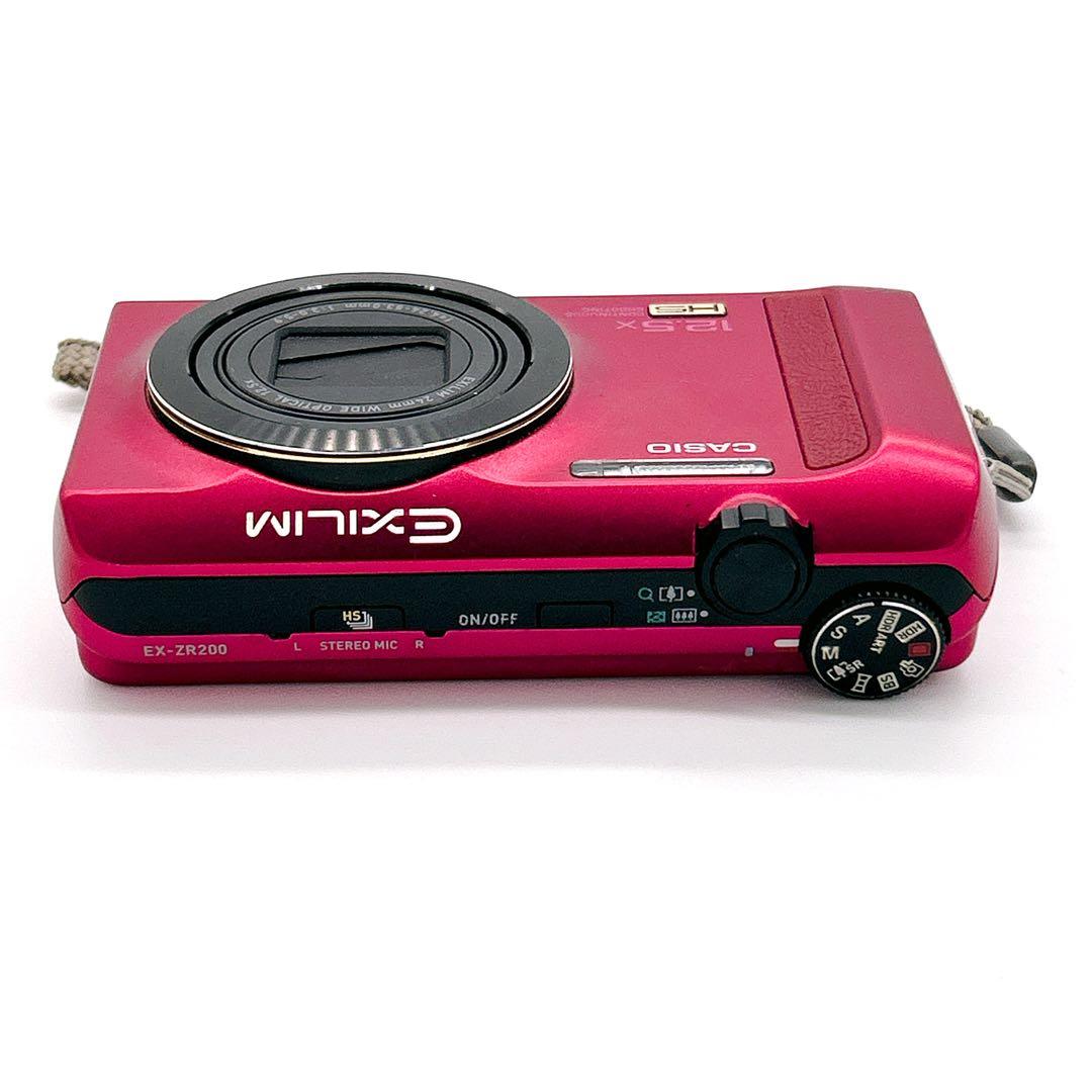 動作品　CASIO EXILIM EX-ZR200 ピンク　コンデジ　デジカメ