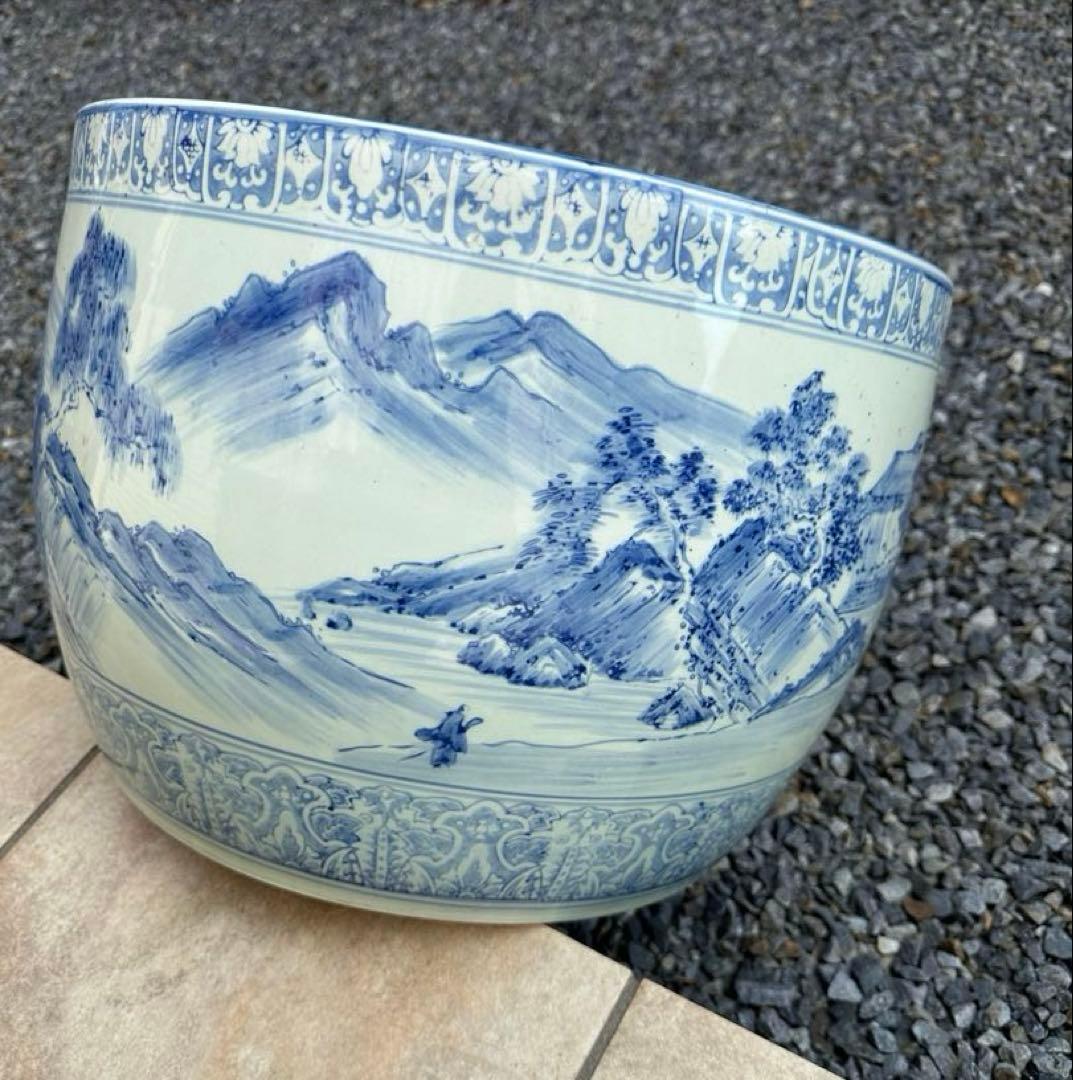 ◼️出品4/5(日)迄◼️骨董品◼️火鉢　昭和レトロ　アンティーク　大正　金魚鉢