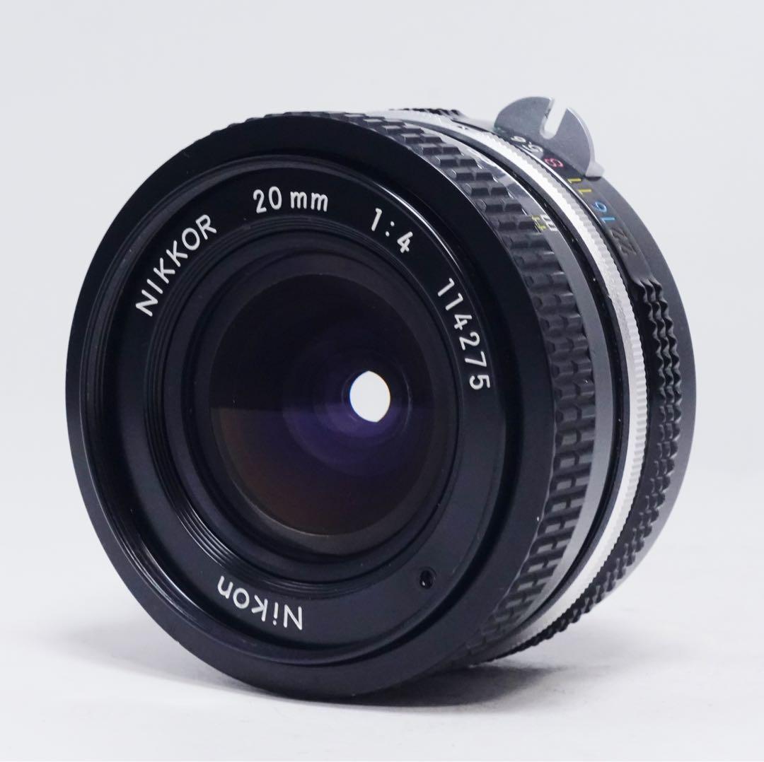 希少 極美品 Nikon New nikkor 20mm f4 単焦点レンズ