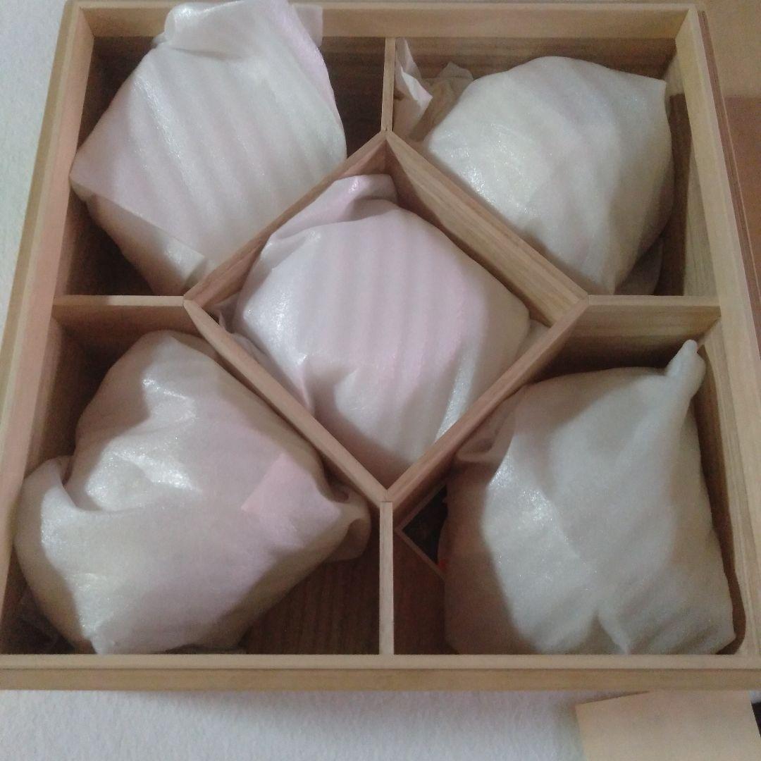輪島塗　稲忠漆芸製　吸物椀五客未使用品