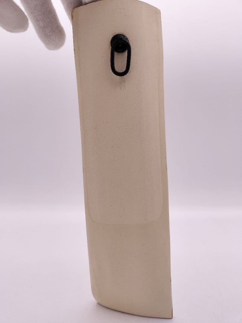 b955【新品・未使用】掛花入 短冊（青）今岡三四郎 木箱 茶道具