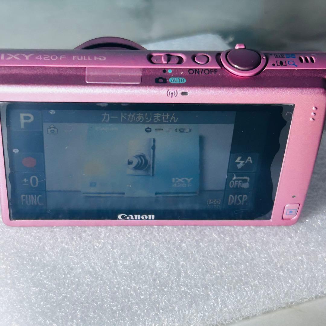 【美品】Canon IXY 420F ピンク コンパクトデジタルカメラ　元箱付き