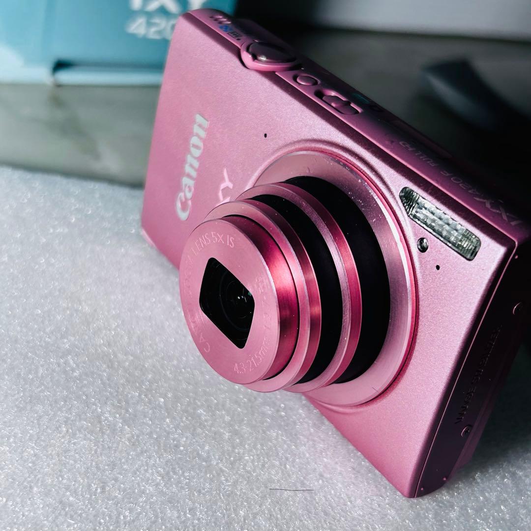 【美品】Canon IXY 420F ピンク コンパクトデジタルカメラ　元箱付き
