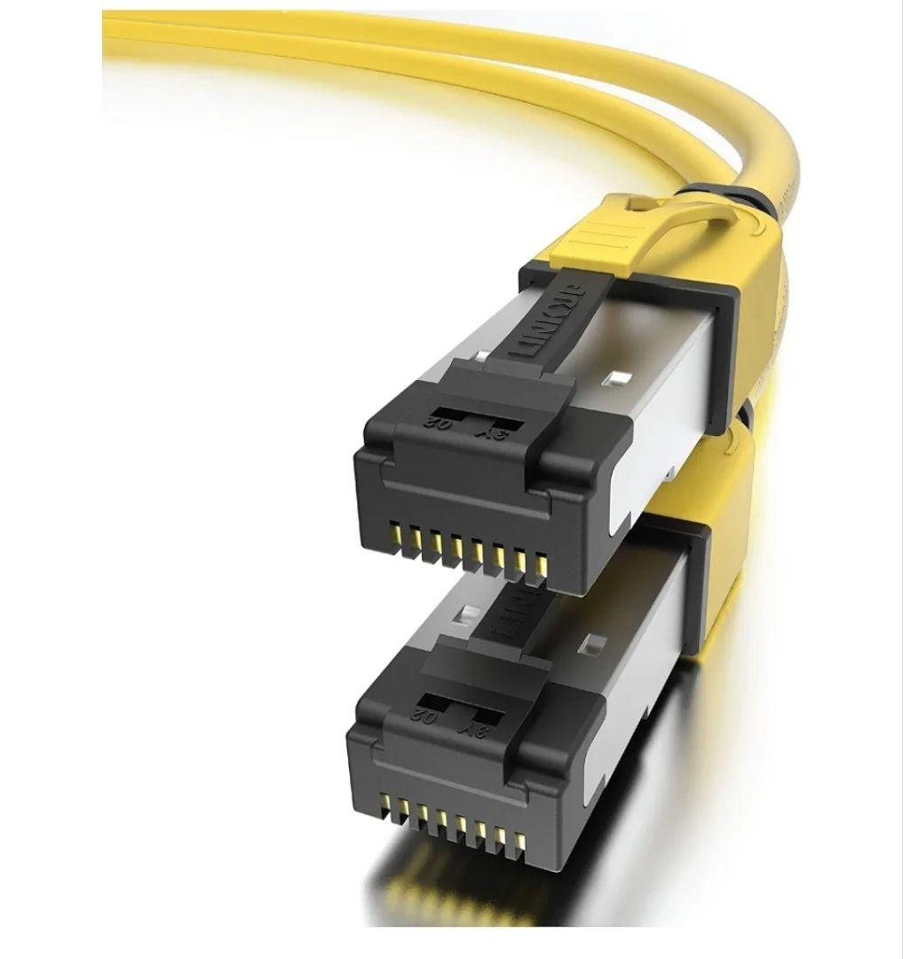 LANケーブル Cat8 10mとモジュラージャックCat6A　セット