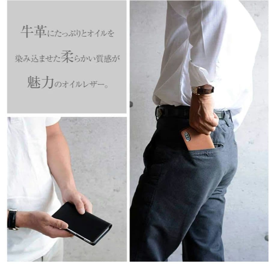✨残り１点✨本革 iPhoneXR ケース 手帳型 アイフォン XR レザー