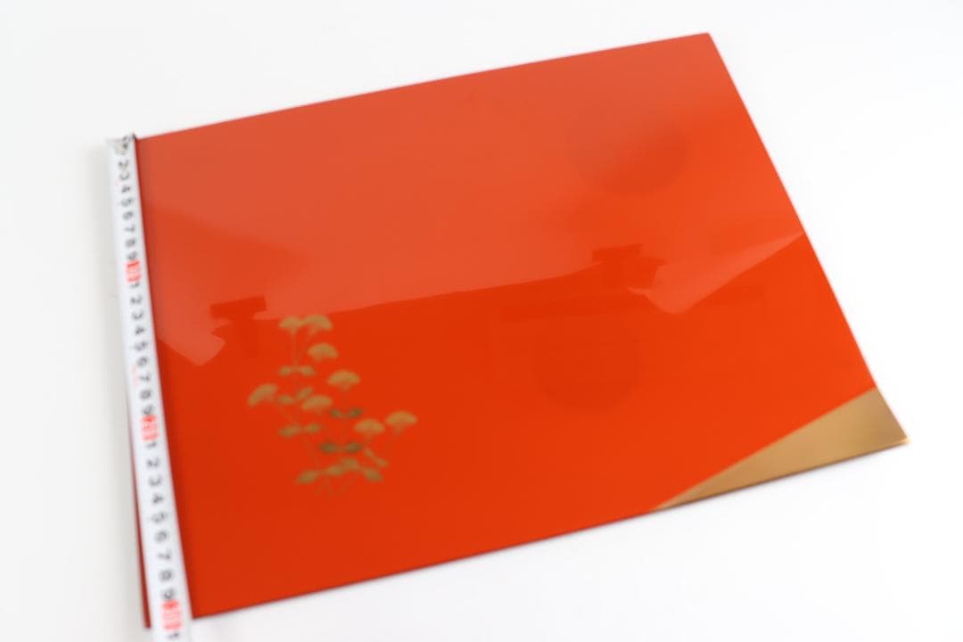 能登輪島塗 一后造 草花蒔絵 図替わり 卓上膳 五枚