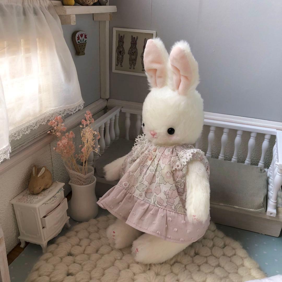 ハンドメイド　ましろうさぎちゃんの初節句　ぬいぐるみ
