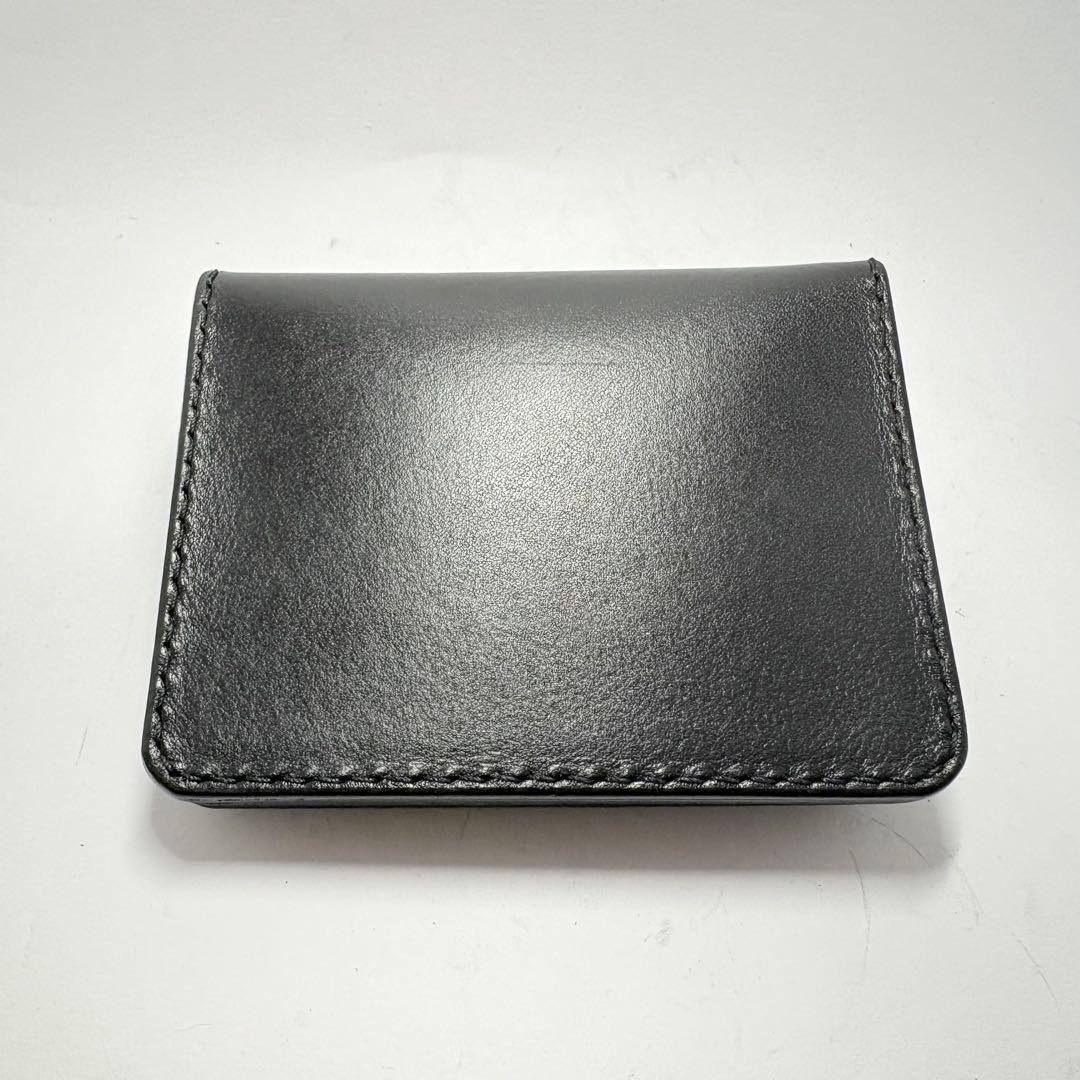【本革】トラッカーウォレット　ショート　姫路レザー　ブラック　二つ折り財布