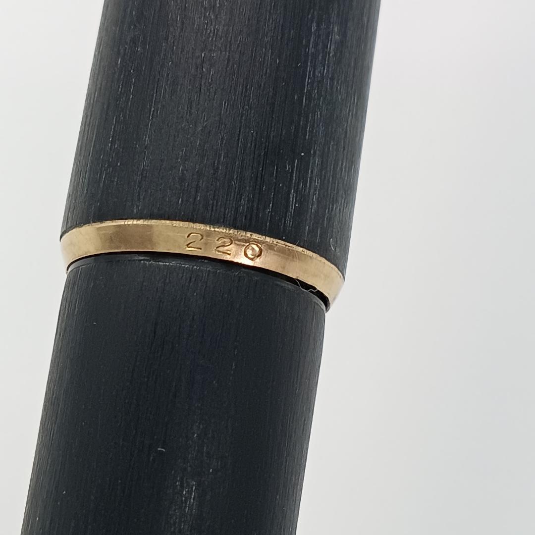 筆記確認済 Mont Blanc 220 木目調 ペン先 585 14K 万年筆