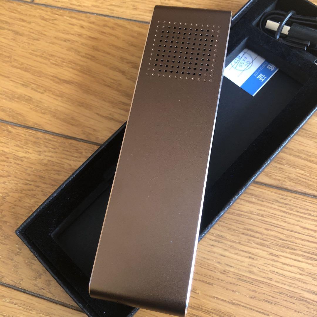 スマホ連動 翻訳機 ブラックゴールド 黒 金
