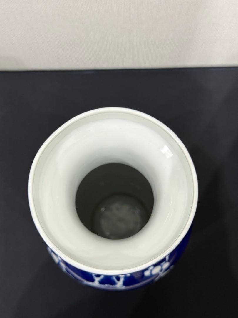 景徳鎮製 中国美術 青花花瓶 置物 骨董