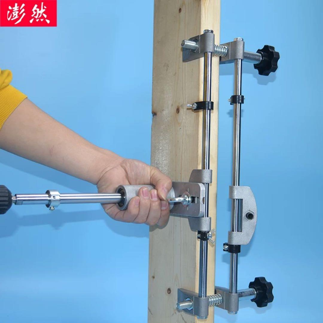 ドア穴開けドアノブ装着補助工具セット ケース付き