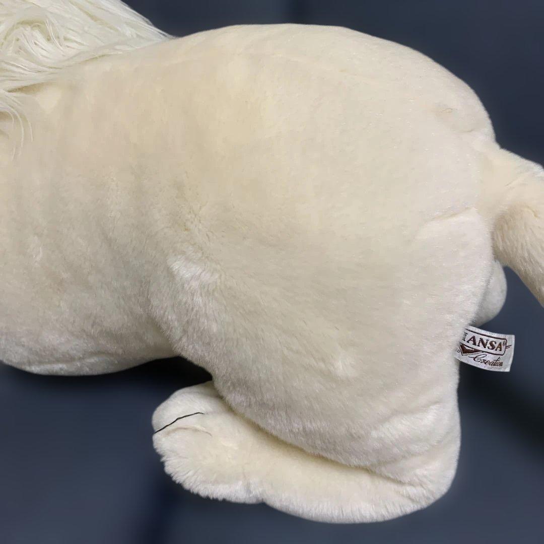 ハンサ　HANSAリアルぬいぐるみホワイトライオン オス　美品
