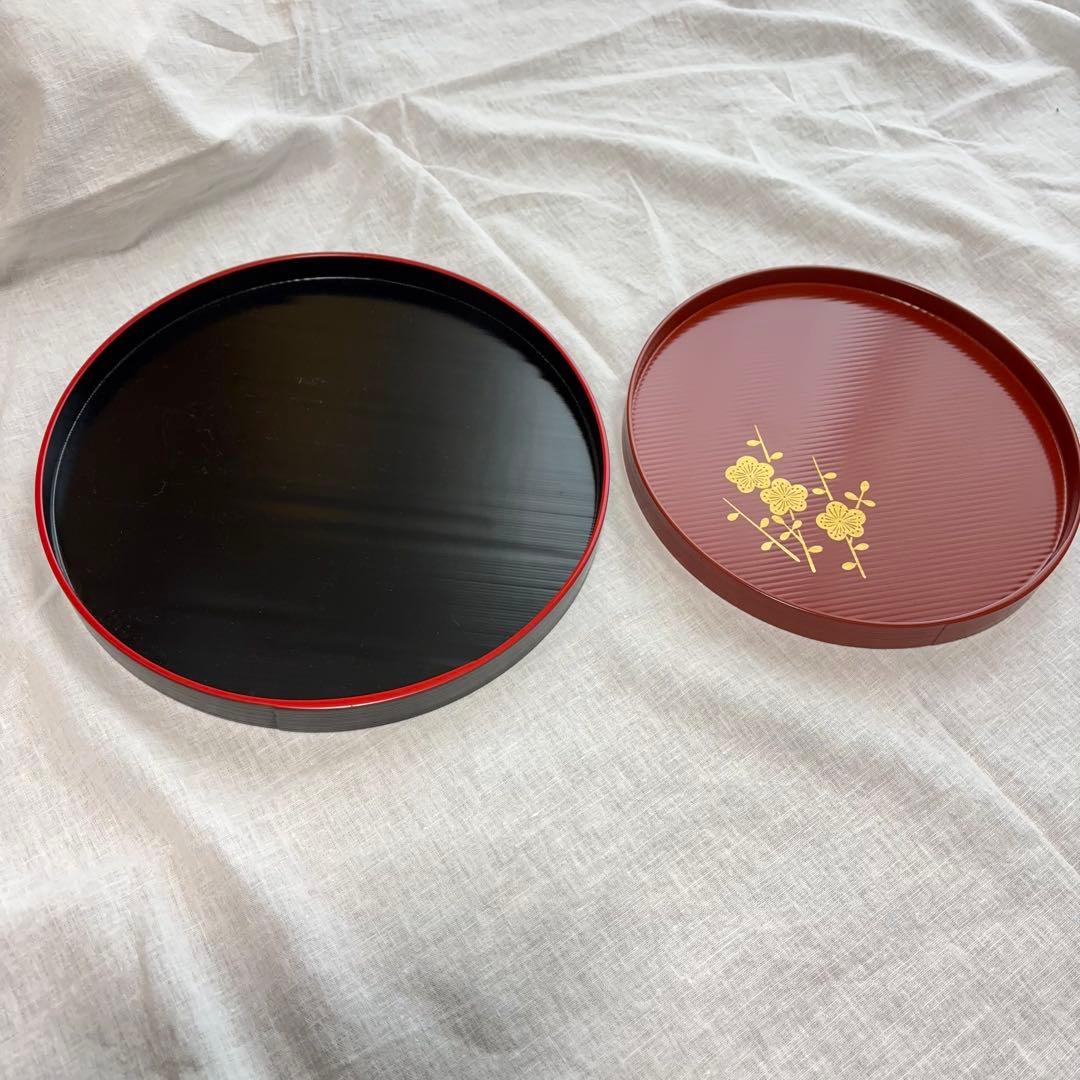 7点おまとめ【象彦】盆４枚&高台菓子盆1つ　他漆器２枚　総額３万越え