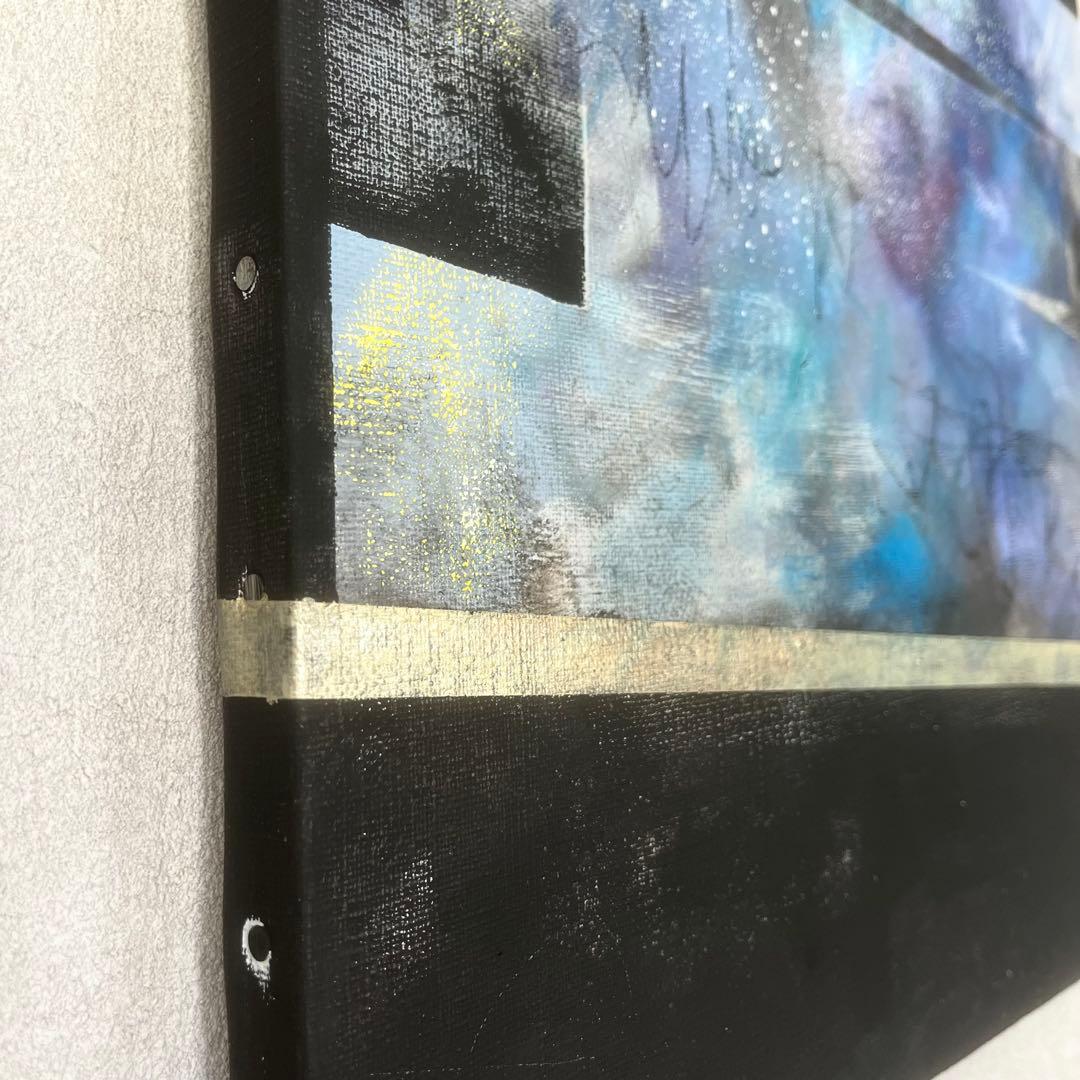 現代アート　2枚セット　45.5×38㎝　大きめ　モダン　インテリア　抽象画