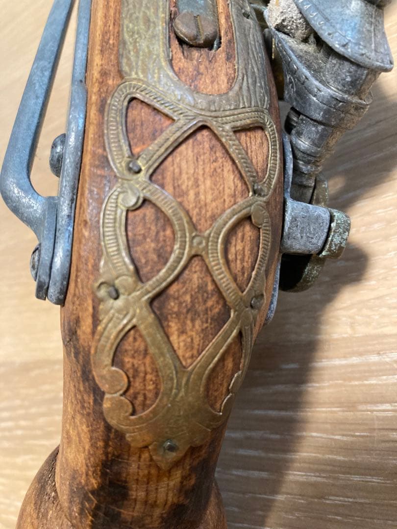 西洋火縄銃 装飾銃　古式銃 フリントロック式アンティークピストル