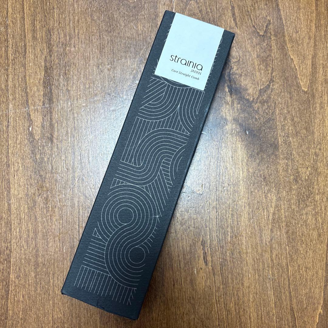 新品未使用 straina❤︎ブラック ケアストレートコーム