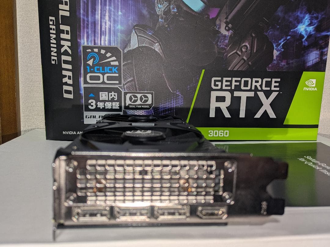 【美品・箱完備】GALAKURO RTX 3060 12GB（黒）GeForce