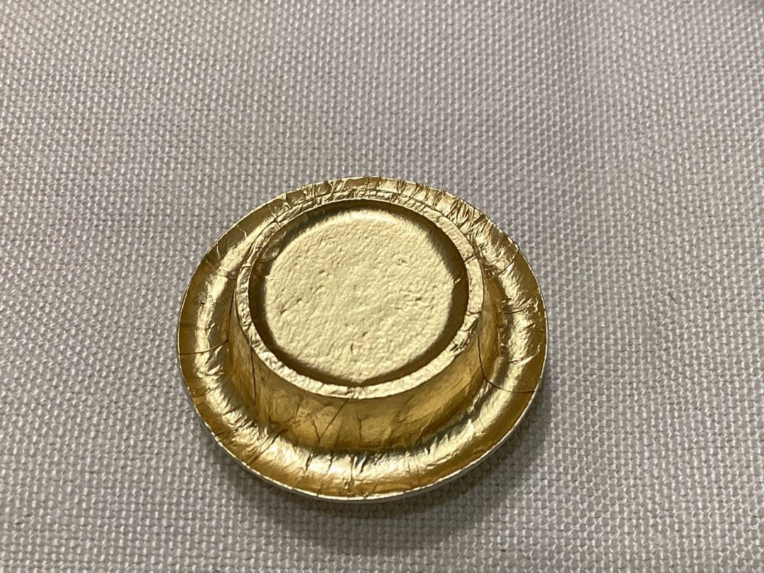 美品　茶道具　お稽古用　茄子型茶入　仕覆 花菱唐草　紙箱付き　未使用品