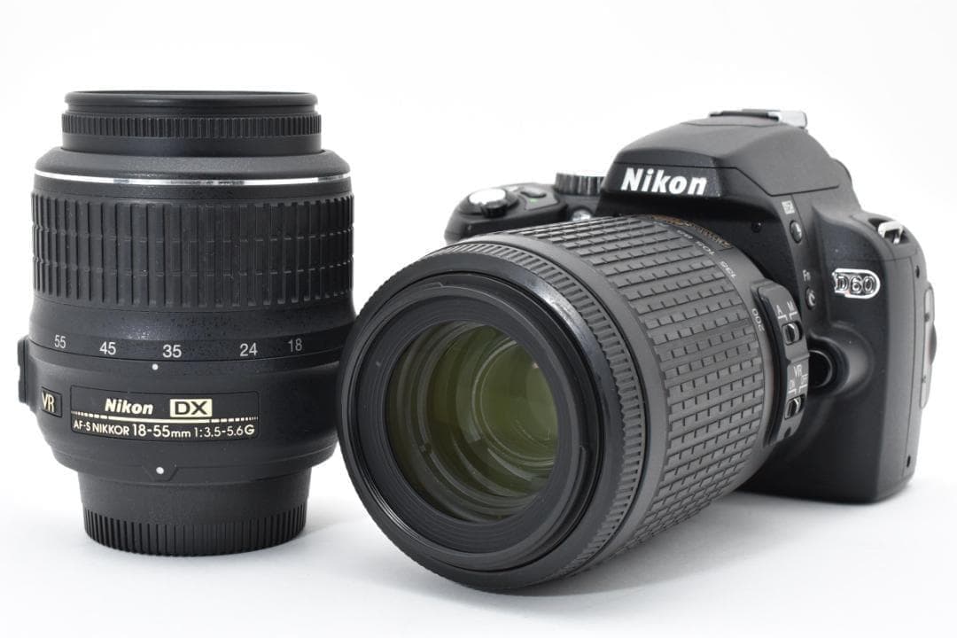 極上セット★iPhone転送OK★Nikon D60 ダブルレンズ★ショット数少