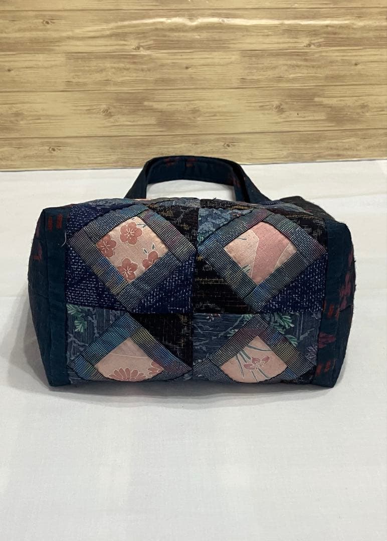 ハンドメイド　パッチワーク　古布　着物リメイク　和風