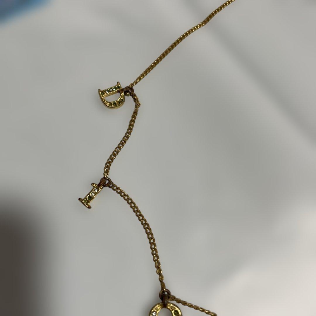 ディオール ネックレス ゴールド 正規品　クリスチャンディオール　ヴィンテージ