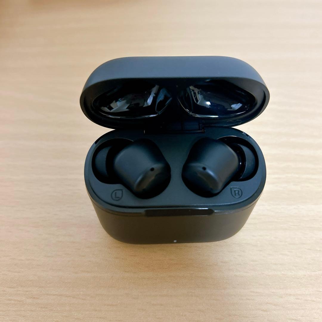 ワイヤレスイヤホン Bluetooth 5.2 ワイヤレス充電 ブラック
