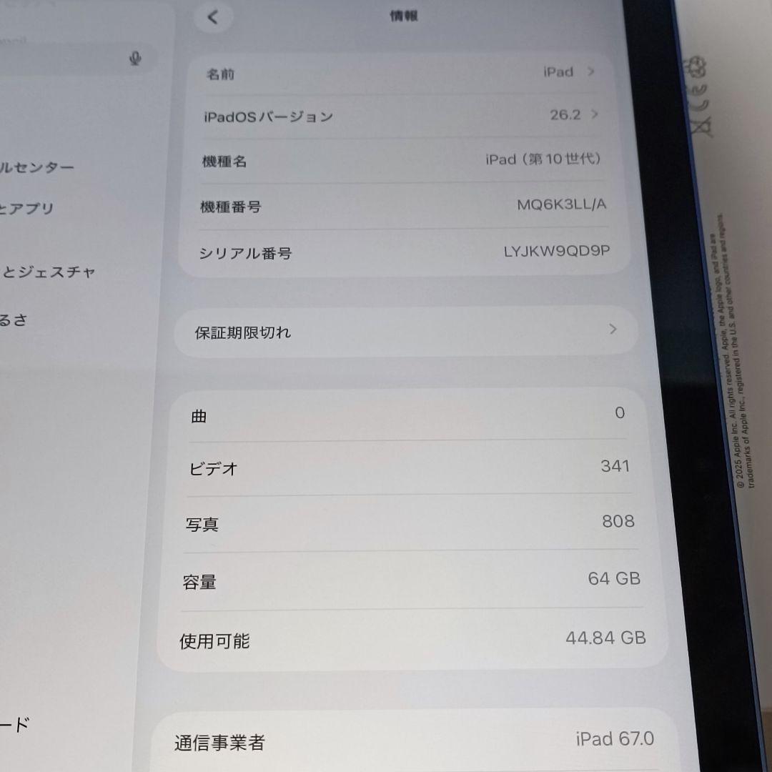 りゅな iPad 第10世代 WiFi Cellular 64GB