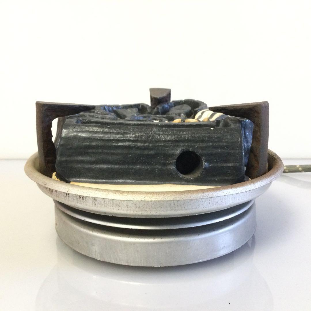 野々田式電熱器 100V 500W 切り替えスイッチ付 点検済 茶道具 L362