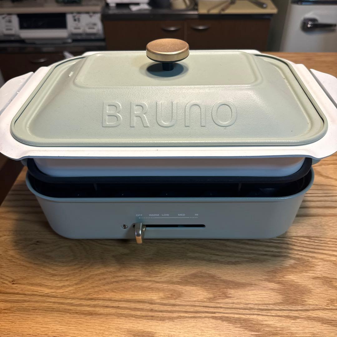 BRUNO ホットプレート グリーン　箱あり