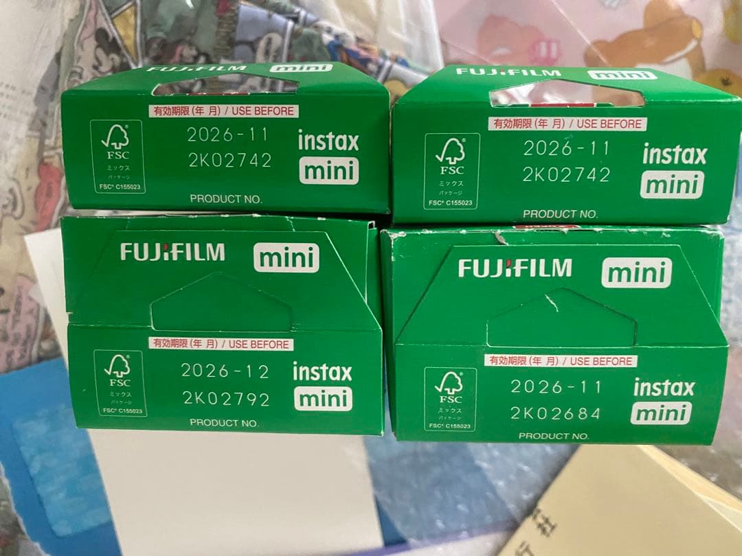 4箱セット　チェキ　フィルム(60m枚入り)