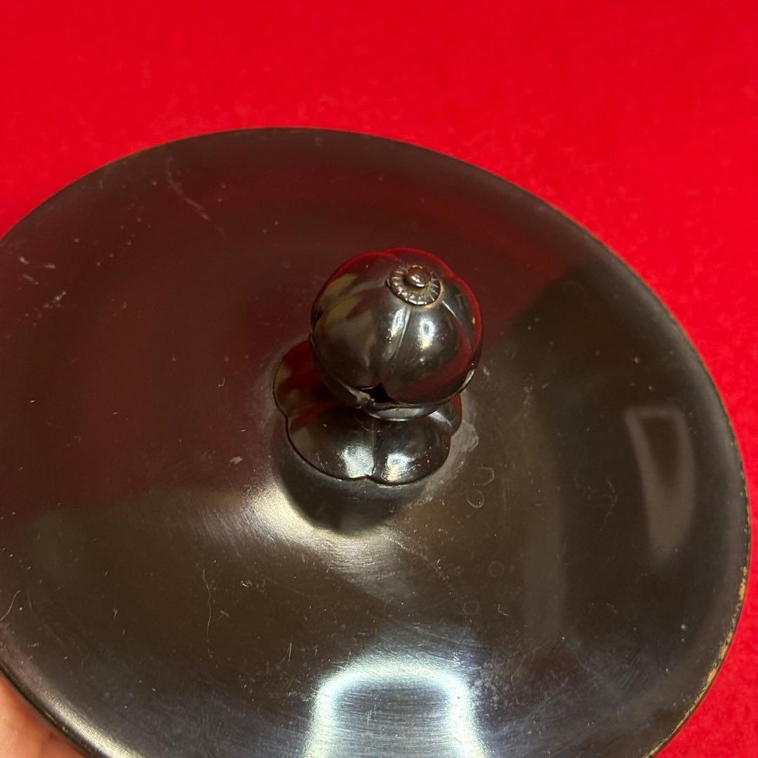 【K01】人間国宝　高橋敬典　撫肩釜　糸目貝鐶付　茶釜　　茶道　鉄瓶　茶道具