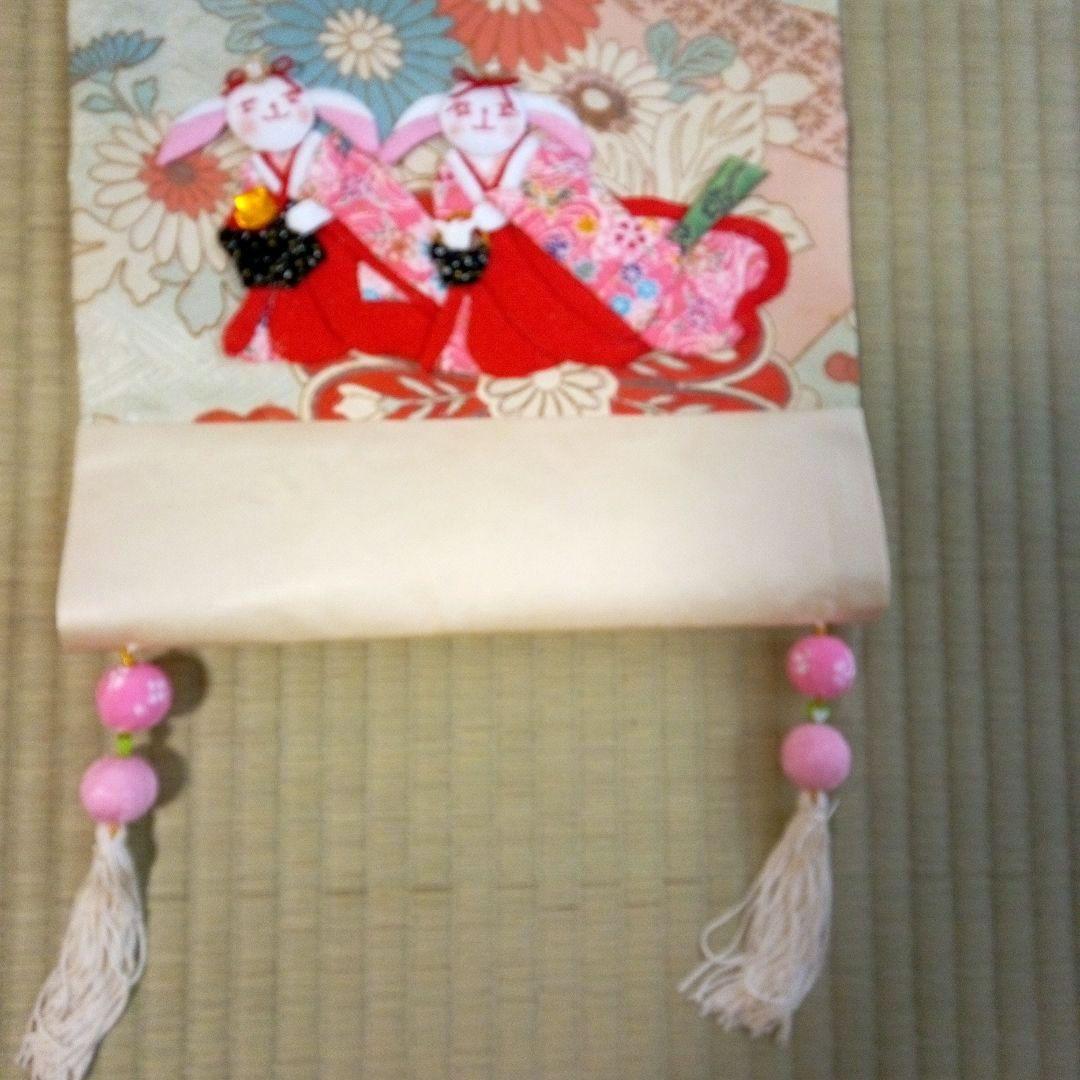 押し絵タペストリー　嬉しいひな祭り