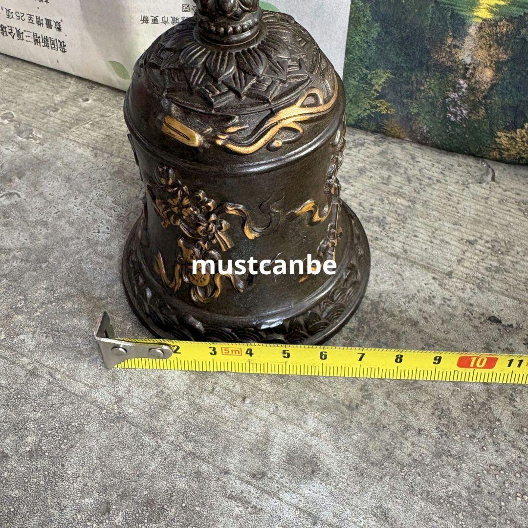 仏教法器 三清手揺鈴 法鈴 道鈴 金属工芸品
