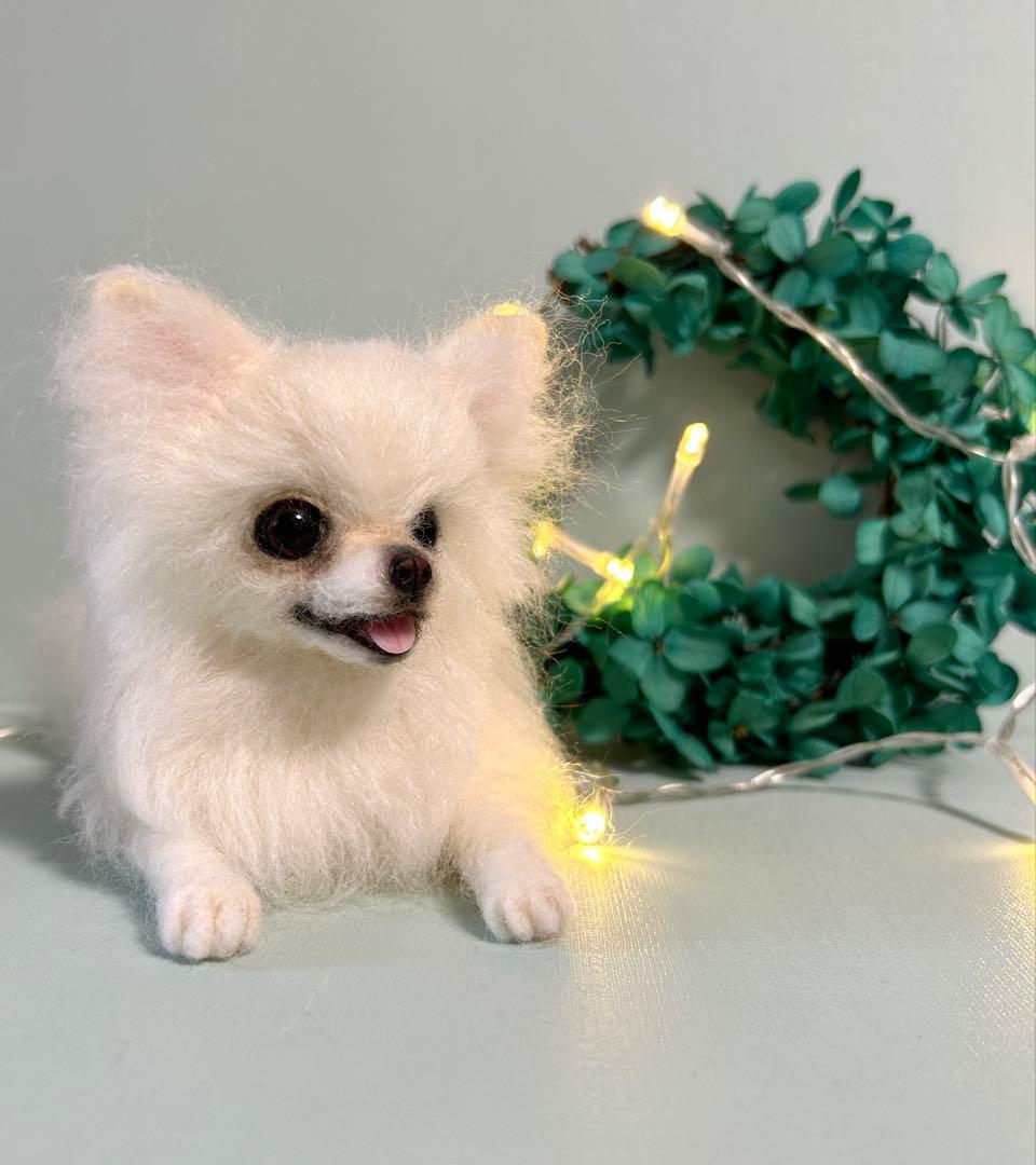 羊毛フェルト　にこにこチワワちゃん