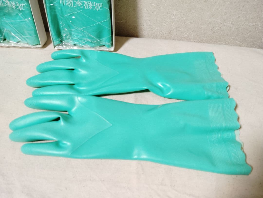新品 レトロ ビルパール・ゴールド 高級ゴム手袋 3組 岡本理研ゴム 昭和レトロ