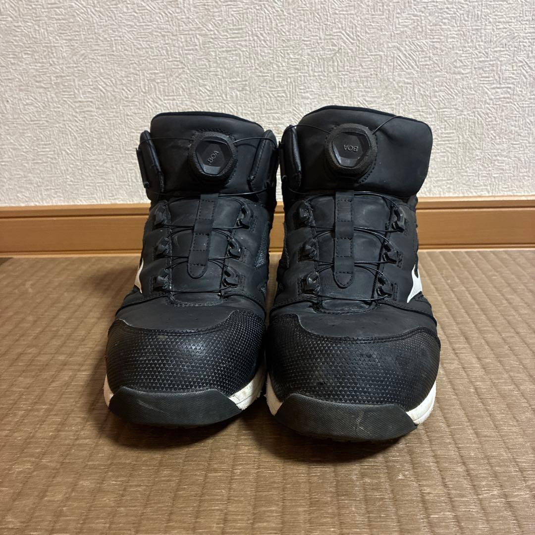 Mizuno 安全靴 ハイカット 黒/白