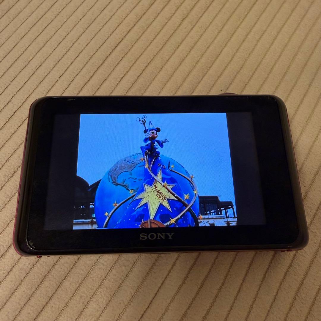 SONY Cyber-shot ピンク色 10倍ズーム 充電器付き