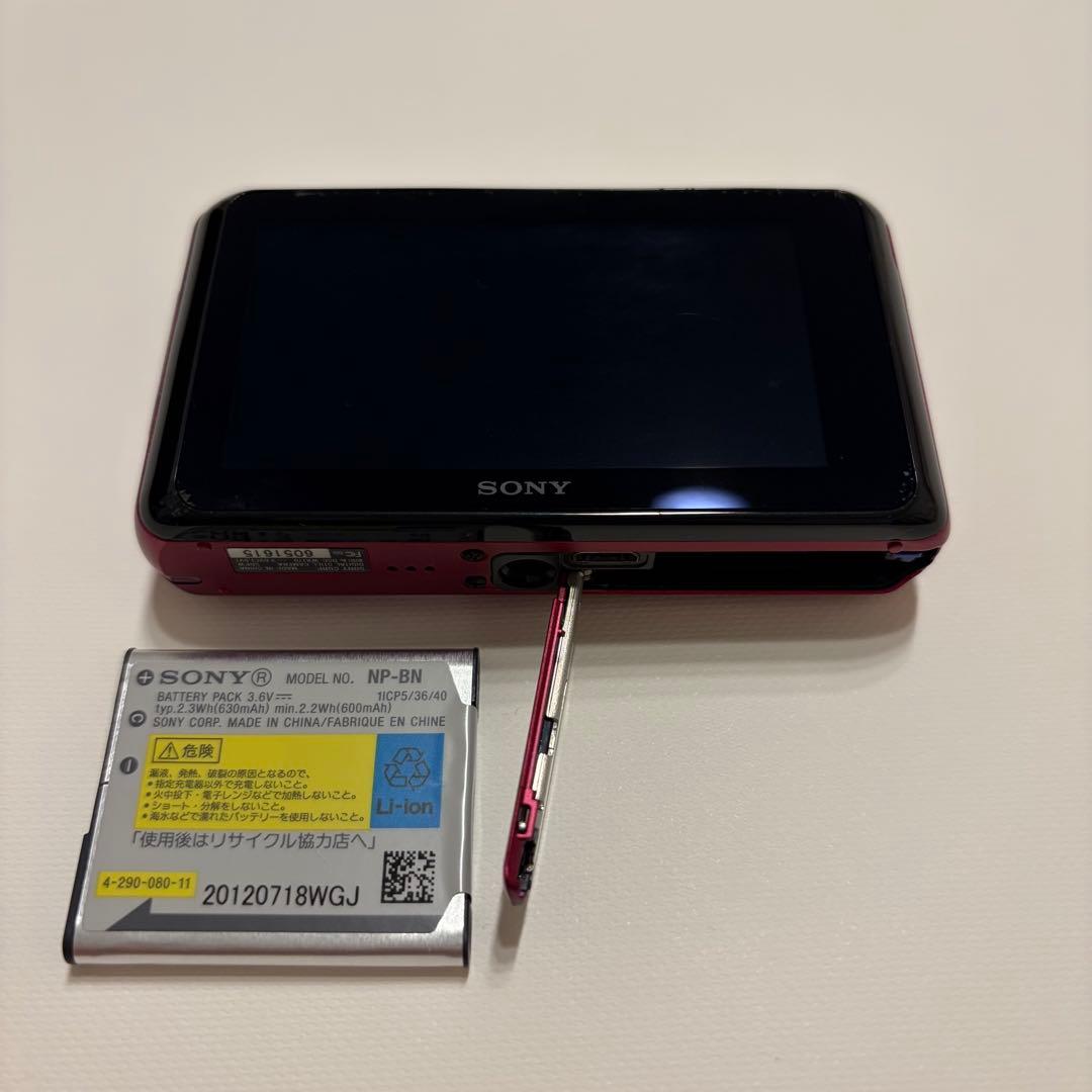 SONY Cyber-shot ピンク色 10倍ズーム 充電器付き