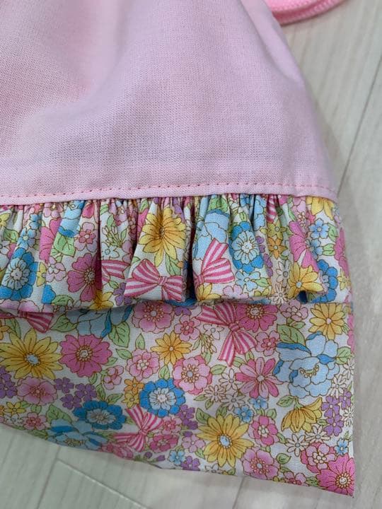 5点セット　花柄レッスンバッグ　上履き　体操服　巾着　お弁当　入園　入学