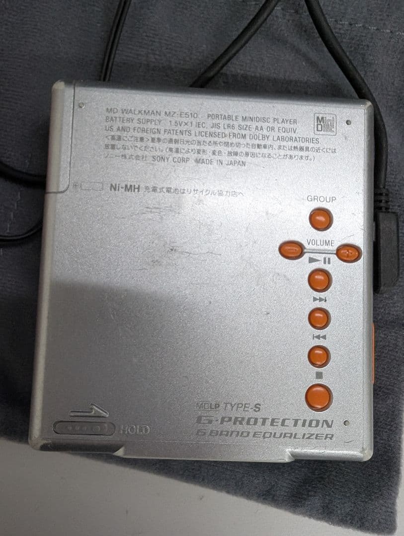 SONY MD WALKMAN MZ-E501 ポータブルMDプレーヤー