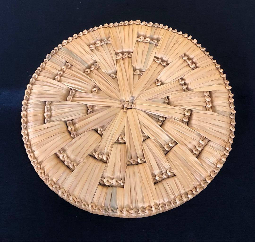 《R》茶道具 露地円座5枚組 円座 座布団 茶事 元箱　260218け4