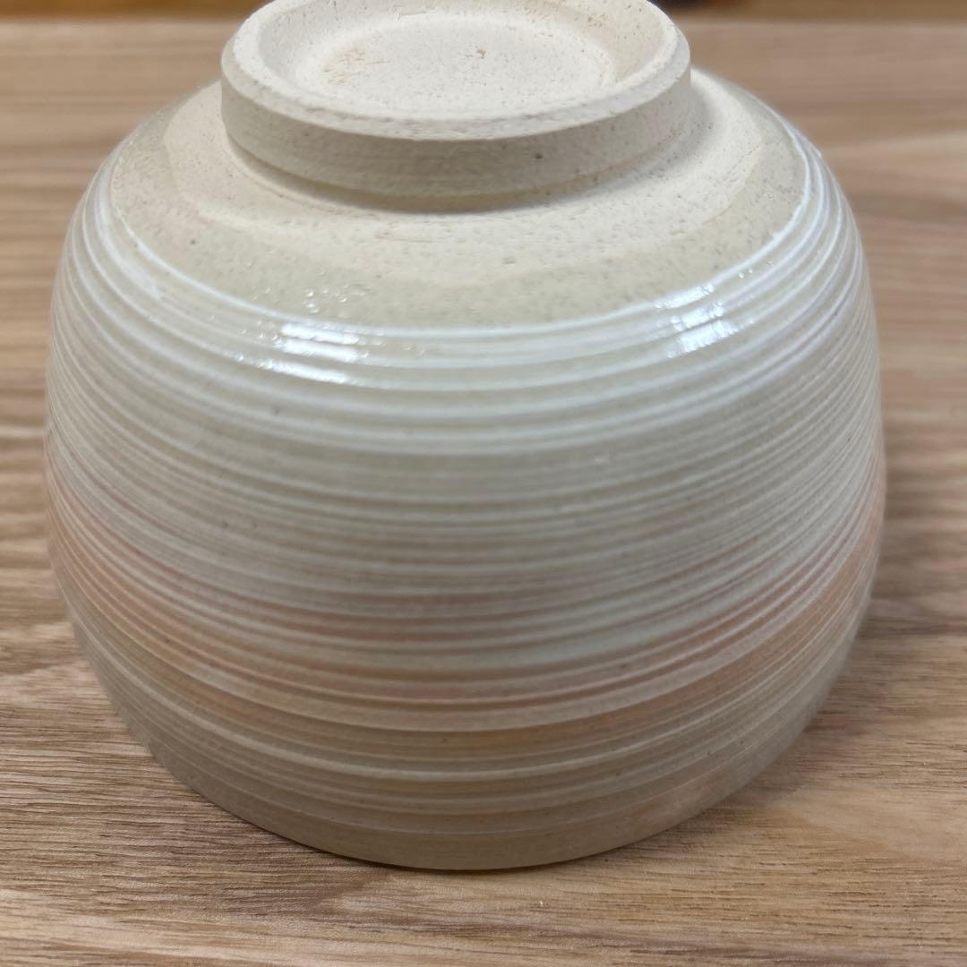 京焼 中山喜白 金彩 色絵 三猿　刷毛目 茶碗 抹茶碗 茶道具　見猿聞か猿言わ猿