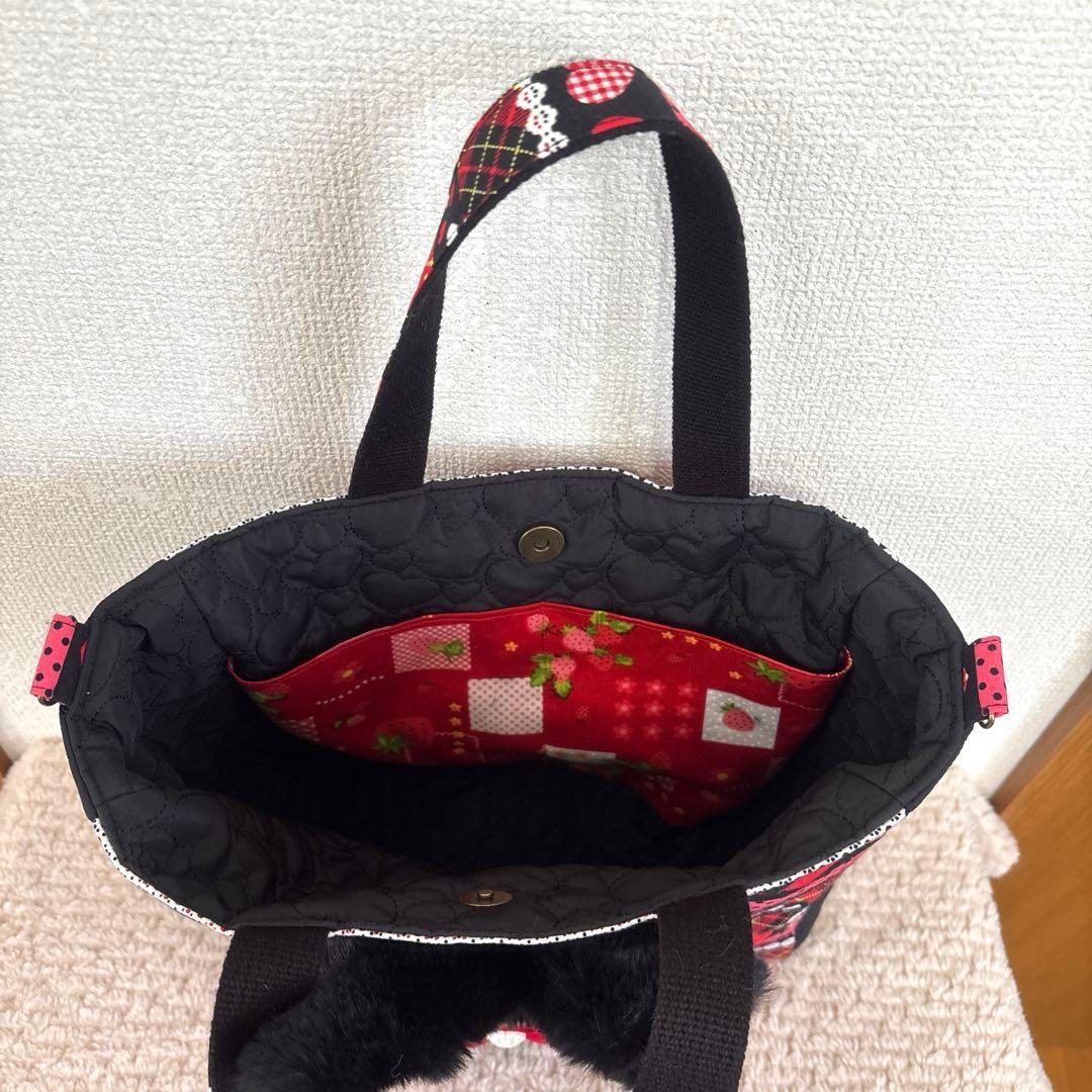 コヤンイサムチョン　Big黒猫サンダーちゃん　トート＆ポーチ