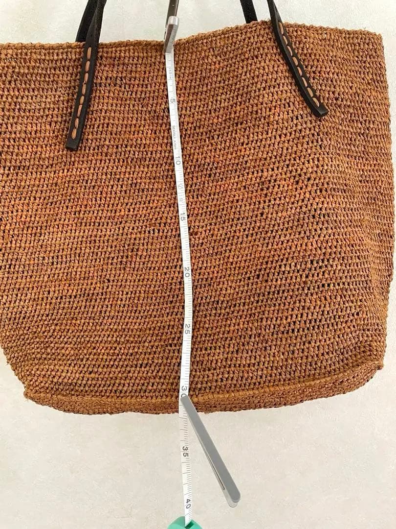 サンアルシデ　Sans Arcidet ブラウン ハンドメイド　かごバッグ