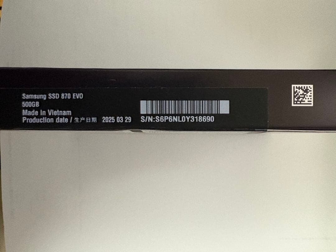 内蔵型SSD Samsung SSD 870 EVO 500GB