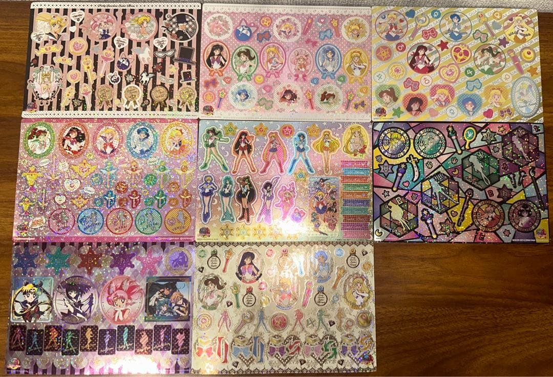 セーラームーン　カードダスシールステッカー　8枚セット　sailor moon